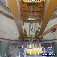 На стройплощадке Курской АЭС-2 успешно прошел испытания мостовой кран кругового действия