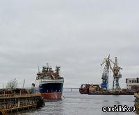 На Адмиралтейских верфях спустили на воду шестой рыболовный траулер проекта СТ-192