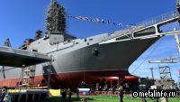 На заводе «Янтарь» спустили на воду большой десантный корабль