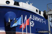 На площадке ЮЦСС спущен на воду новый танкер-химовоз "Азимут-1"