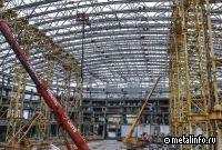80% металлоконструкций каркаса ледового дворца смонтировали в Нижнем Новгороде