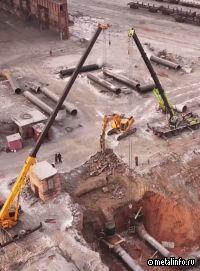 На металлургическом комбинате Qarmet ведется строительство нового сортопрокатного стана