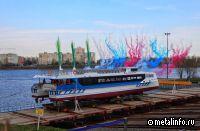 На СНСЗ спустили на воду пассажирский катамаран «Форт Кроншлот»